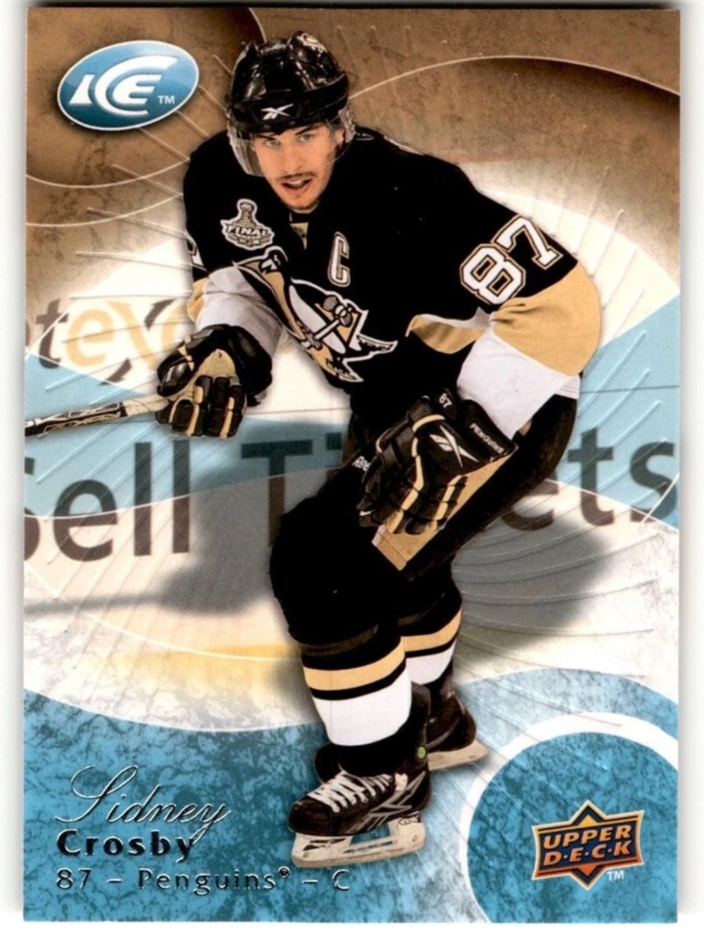 Sidney Crosby 2008/09 Upper Deck ICE Pittsburgh Penguins Hockey Card